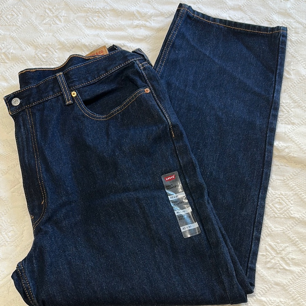 Levi's Blue Relaxed Fit Jeans Premium Denim